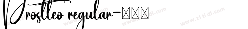 Prostteo regular字体转换